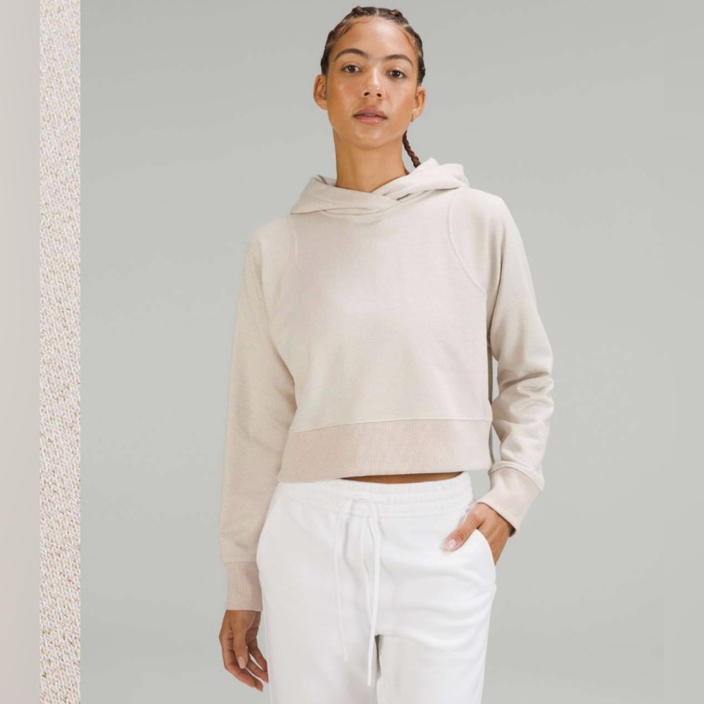 Lululemon Loungeful Cropped Hoodie *Spark Bone / Beige